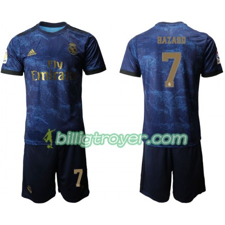 Billige Fotballdrakter Real Madrid Eden Hazard 7 Barn Bortedraktsett 2019/20 Kortermet